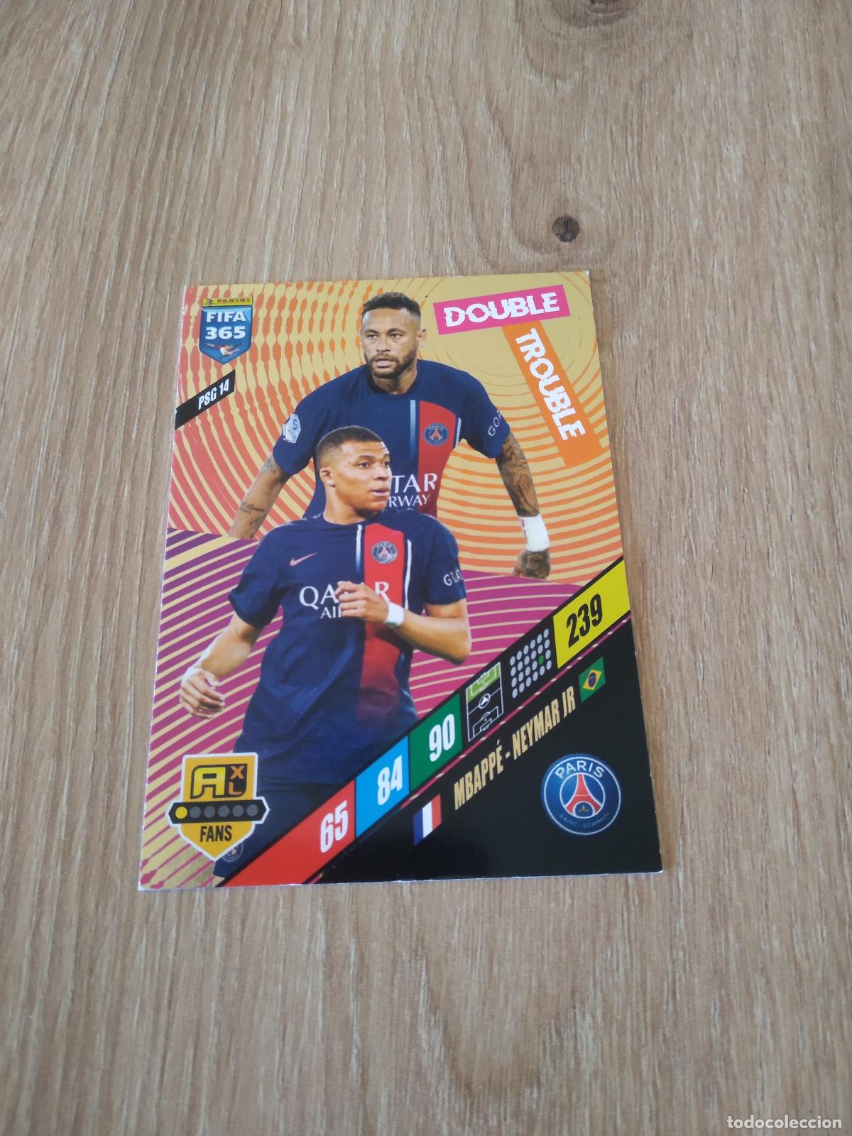 Cromos de F&uacute;tbol: PSG 14 MBAPPE NEYMAR PARIS SAINT GERMAIN PSG CROMO FUTBOL PANINI ADRENALYN 2023-2024 FIFA 365 23-24