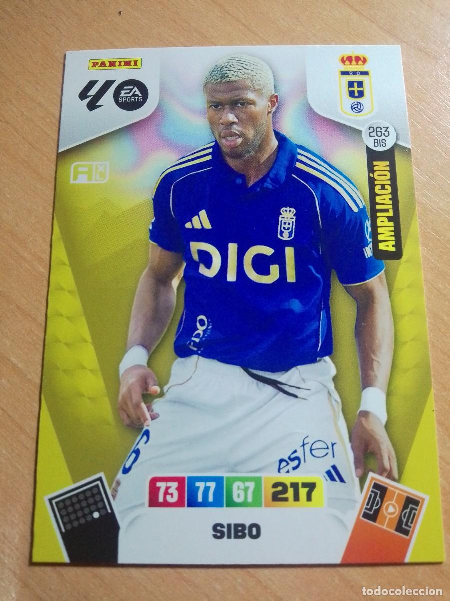 Cromos de F&uacute;tbol: 263 BIS SIBO AMPLIACI&Oacute;N DEL OVIEDO 25 26 ADRENALYN XL 2025 2026 NUEVO