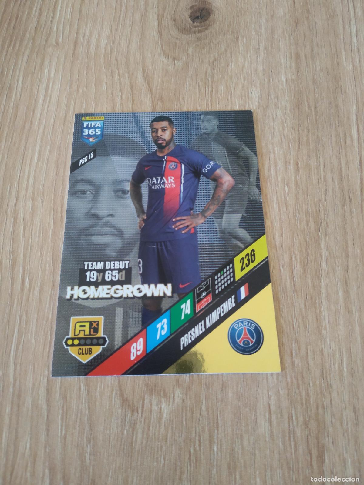 Cromos de F&uacute;tbol: PSG 15 KIMPEMBE PARIS SAINT GERMAIN PSG CROMO FUTBOL PANINI ADRENALYN 2023-2024 FIFA 365 23-24