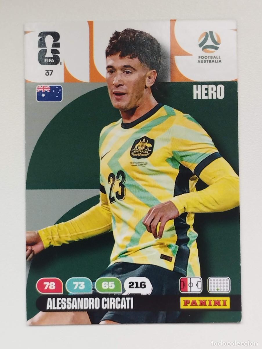 Cromos de F&uacute;tbol: CROMO CARD ADRENALYN MUNDIAL WORLD CUP 2026 HERO AUSTRALIA 37 ALESSANDRO CIRCATI