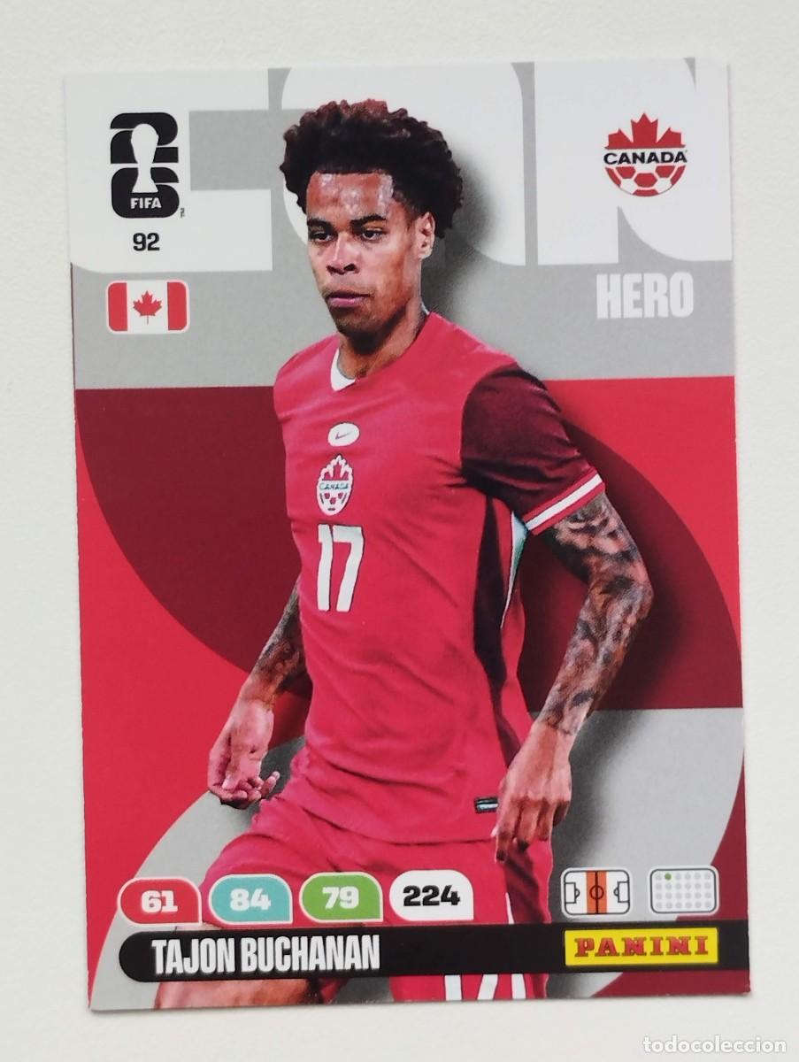 Cromos de F&uacute;tbol: CROMO CARD ADRENALYN MUNDIAL WORLD CUP 2026 HERO CANADA 92 TAJON BUCHANAN