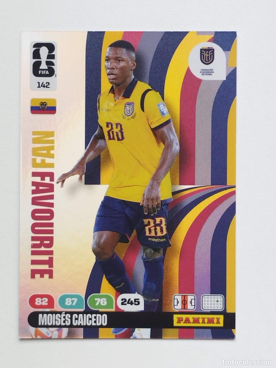 Cromos de Futebol: CROMO CARD ADRENALYN MUNDIAL WORLD CUP 2026 FAN FAVOURITE ECUADOR 142 MOISES CAICEDO