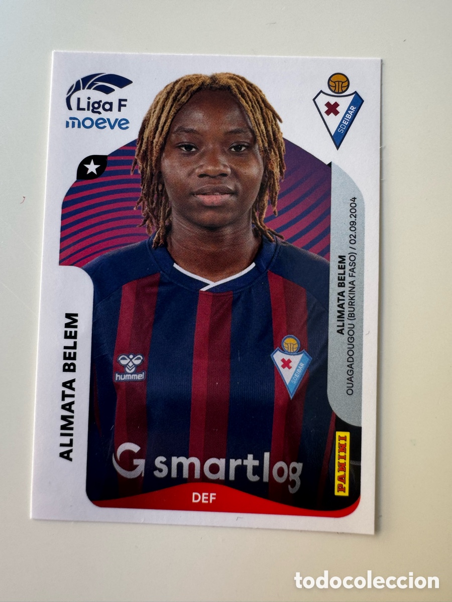 Cromos de Futebol: PANINI LIGA F FEMENINA 25 26 2025-2026 &ndash; N&ordm; 169 &ndash; Alimata Belem SD Eibar Femenino