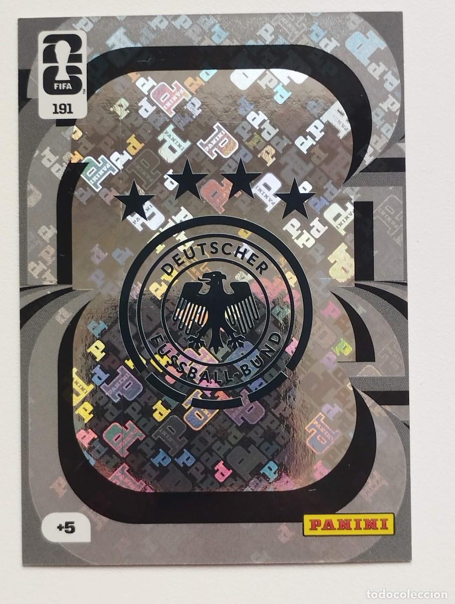 Cromos de Futebol: CROMO CARD ADRENALYN MUNDIAL WORLD CUP 2026 HERO 191 ESCUDO ALEMANIA