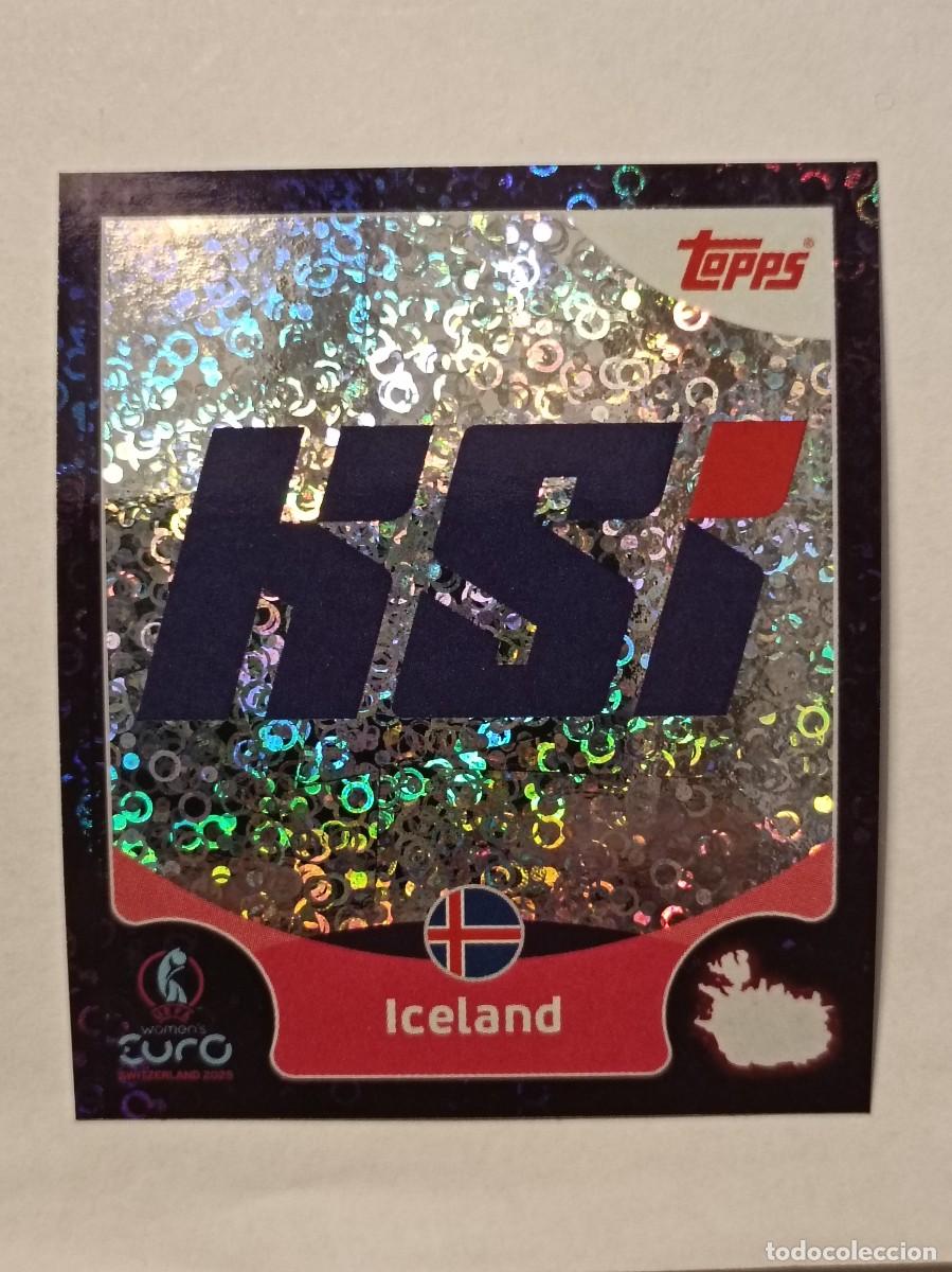 Cromos de Futebol: #12 ESCUDO (ISLANDA) EURO WOMENS SUIZA 2025 TOPPS
