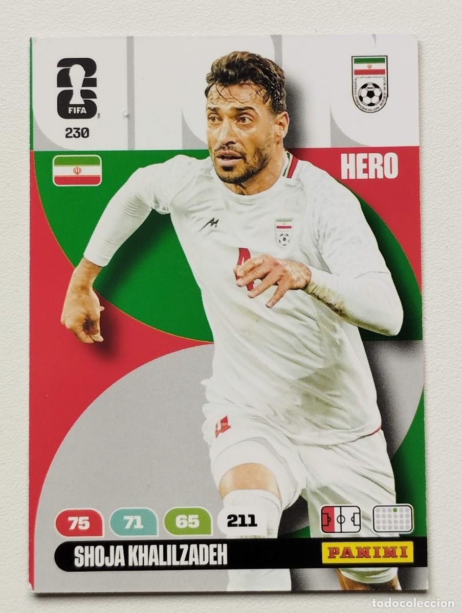 Cromos de F&uacute;tbol: CROMO CARD ADRENALYN MUNDIAL WORLD CUP 2026 HERO IRAN 230 SHOJA KHALILZADEH