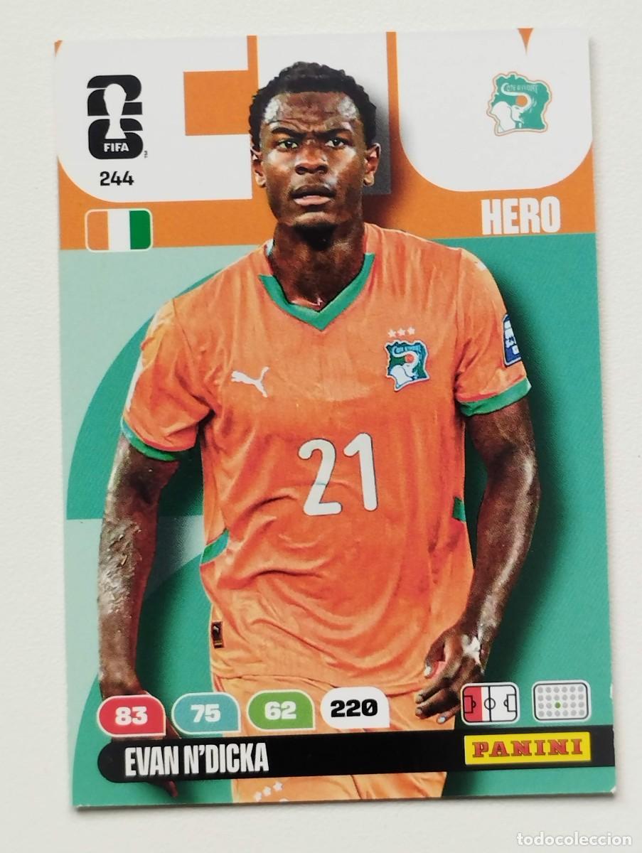Cromos de F&uacute;tbol: CROMO CARD ADRENALYN MUNDIAL WORLD CUP 2026 HERO COSTA DE MARFIL 244 EVAN N'DICKA