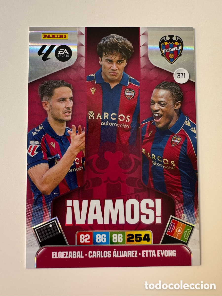 Cromos de F&uacute;tbol: PANINI ADRENALYN XL LIGA EA SPORTS 2025-2026 25-26 VAMOS LEVANTE UD 371