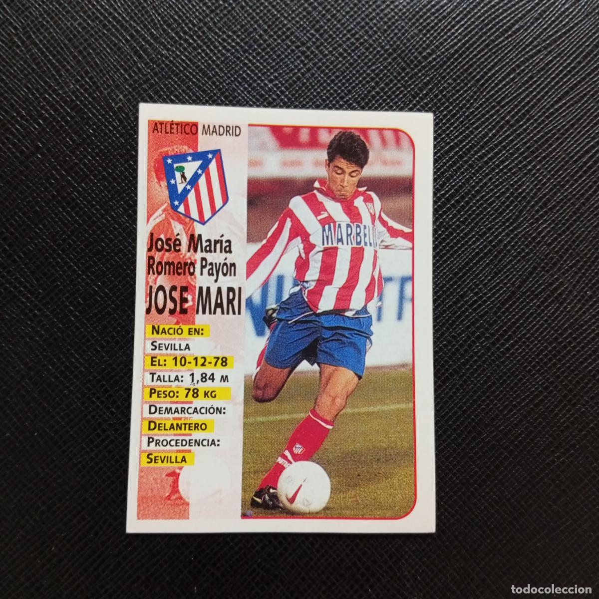 Cromos de F&uacute;tbol: 102 JOSE MARI AT MADRID PANINI 1998 1999 CROMO FUTBOL LIGA 98 99 - SIN PEGAR - A64 PG41