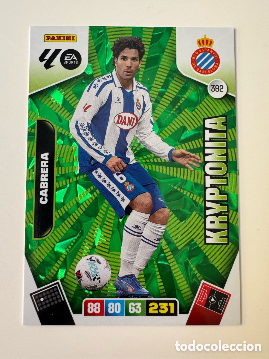Cromos de F&uacute;tbol: PANINI ADRENALYN XL LIGA EA SPORTS 2025-2026 25-26 &ndash; Leandro Cabrera RCD Espanyol Kryptonita N&ordm; 392