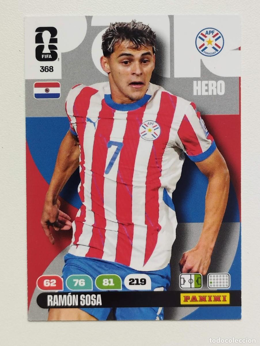 Cromos de F&uacute;tbol: CROMO CARD ADRENALYN MUNDIAL WORLD CUP 2026 HERO PARAGUAY 368 RAMON SOSA