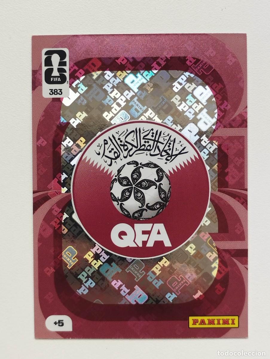 Cromos de F&uacute;tbol: CROMO CARD ADRENALYN MUNDIAL WORLD CUP 2026 HERO QATAR 383 ESCUDO