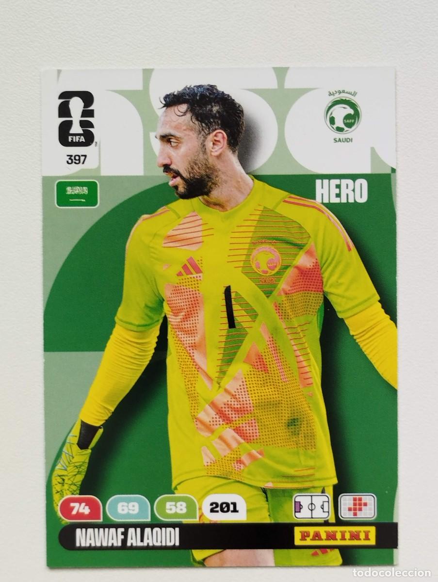 Cromos de F&uacute;tbol: CROMO CARD ADRENALYN MUNDIAL WORLD CUP 2026 HERO ARABIA SAUDI 397 NAWAF ALAQIDI