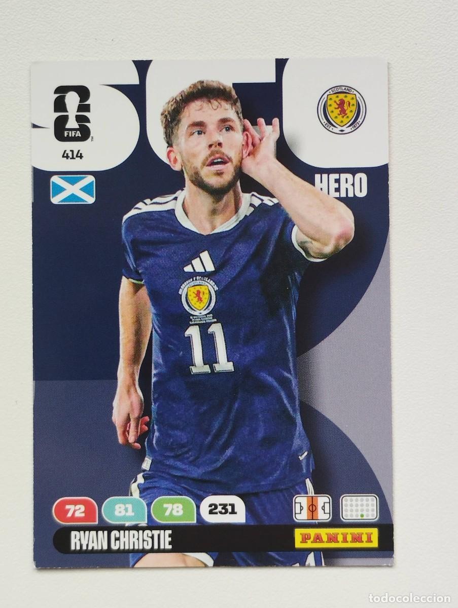 Cromos de F&uacute;tbol: CROMO CARD ADRENALYN MUNDIAL WORLD CUP 2026 HERO ESCOCIA 414 RYAN CHRISTIE