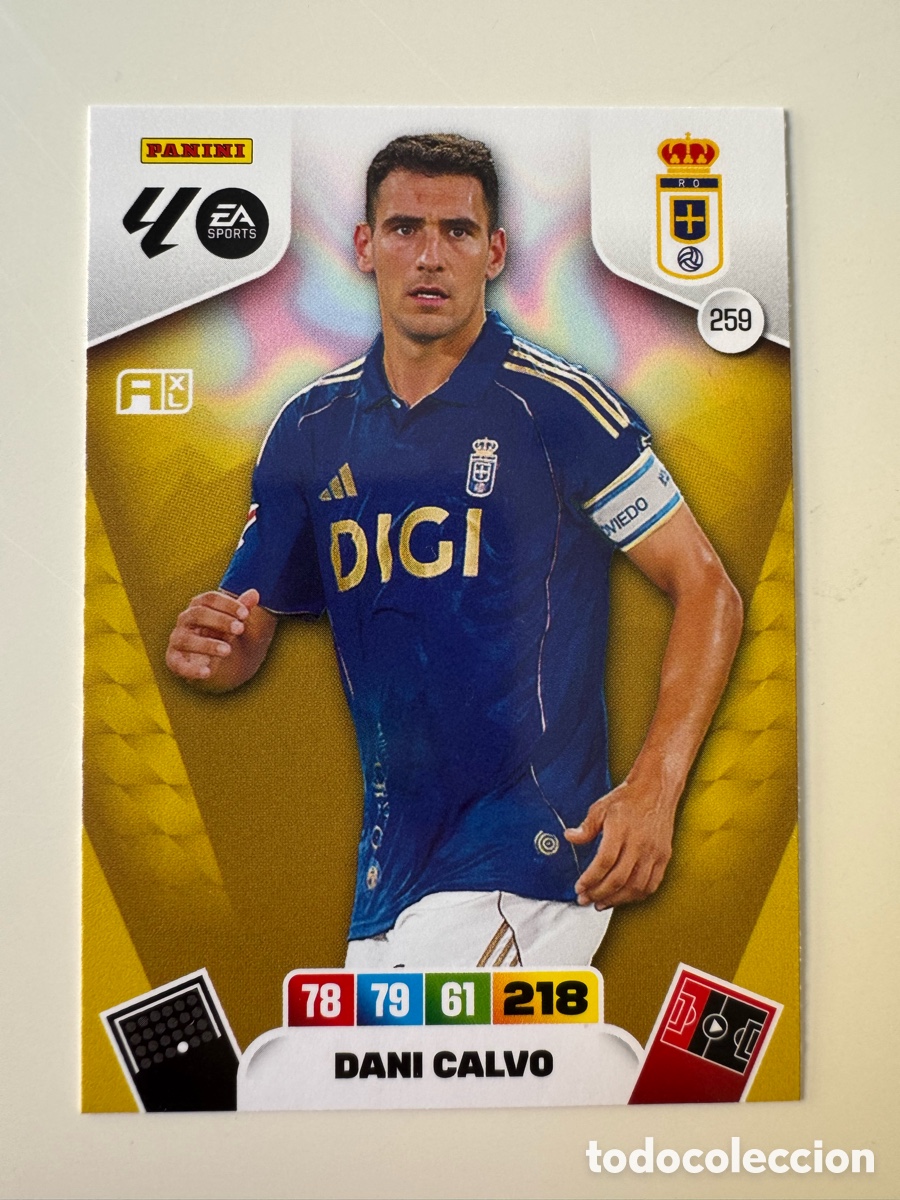 Cromos de F&uacute;tbol: PANINI ADRENALYN XL LIGA EA SPORTS 2025-2026 25-26 &ndash; Dani Calvo Real Oviedo N&ordm; 259