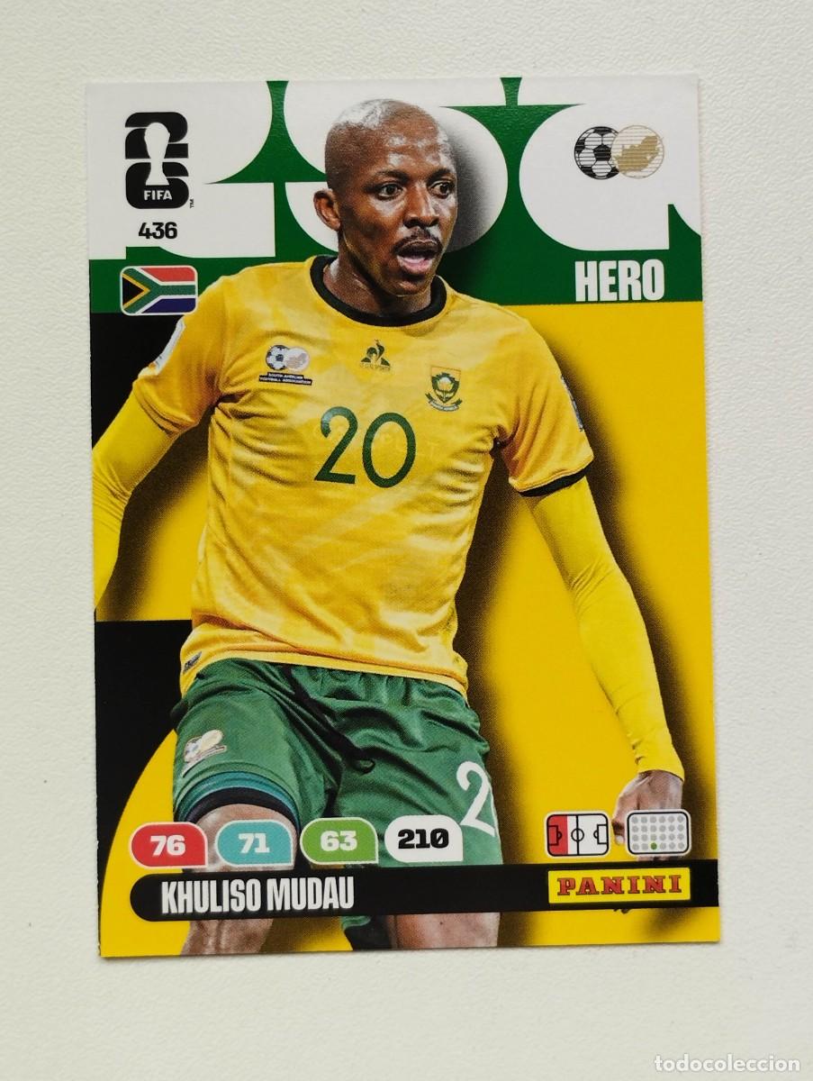 Figurine di Calcio: CROMO CARD ADRENALYN MUNDIAL WORLD CUP 2026 HERO SUDAFRICA 436 KHULISO MUDAU