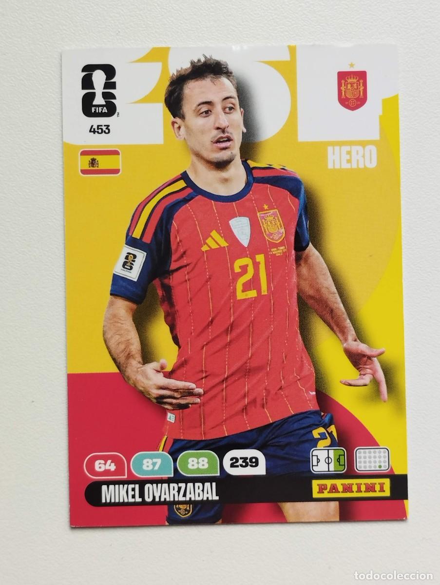 Cromos de F&uacute;tbol: CROMO CARD ADRENALYN MUNDIAL WORLD CUP 2026 HERO ESPA&Ntilde;A 453 MIKEL OYARZABAL