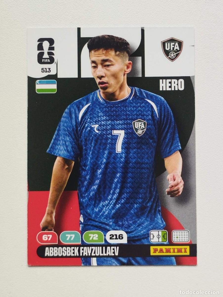 Cromos de F&uacute;tbol: CROMO CARD ADRENALYN MUNDIAL WORLD CUP 2026 HERO UZBEKISTAN 513 FAYZULLAEV