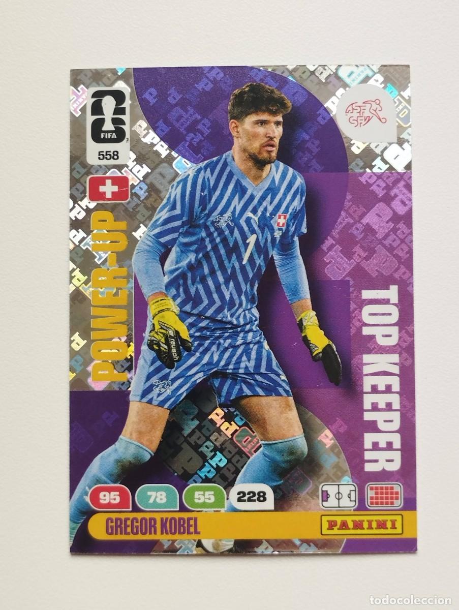 Cromos de F&uacute;tbol: CROMO CARD ADRENALYN MUNDIAL WORLD CUP 2026 TOP KEEPER SUIZA 558 GREGOR KOBEL