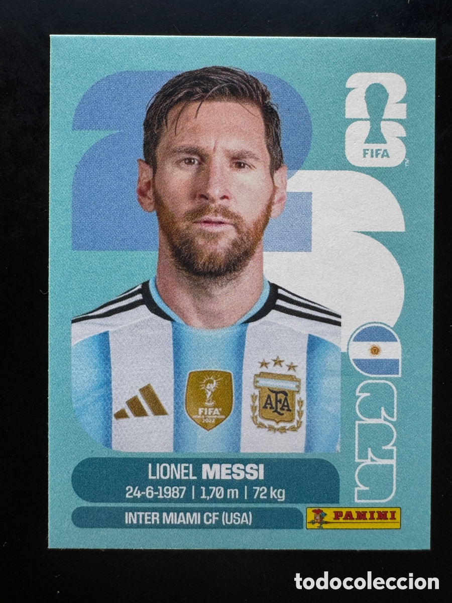 Cromos de F&uacute;tbol: Messi 17 Argentina Mundial 2026