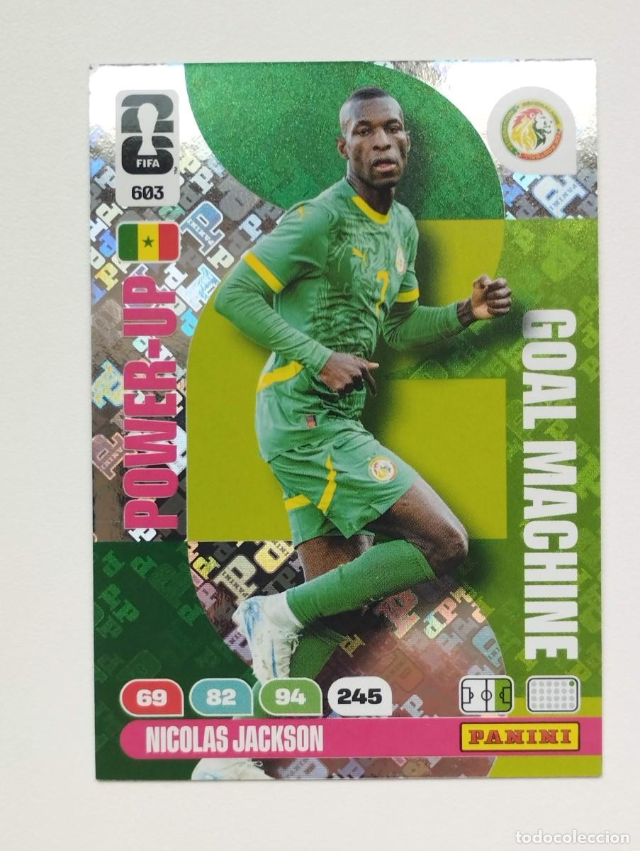 Cromos de F&uacute;tbol: CROMO CARD ADRENALYN MUNDIAL WORLD CUP 2026 GOAL MACHINE 603 NICOLAS JACKSON SENEGAL