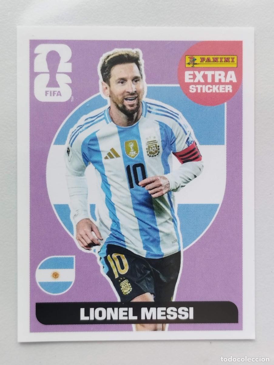 Cromos de F&uacute;tbol: CROMO STICKER WORLD CUP 2026 MUNDIAL 26 PANINI FIFA EXTRA LIONEL MESSI ARGENTINA