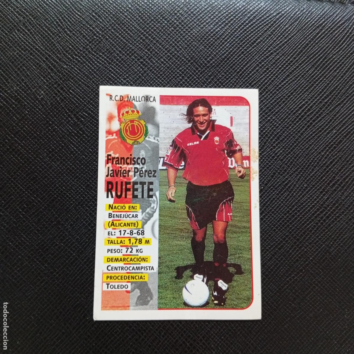 Cromos de F&uacute;tbol: 114A 114 RUFETE MALLORCA PANINI 1998 1999 CROMO FUTBOL LIGA 98 99 - SIN PEGAR - A64 PG56