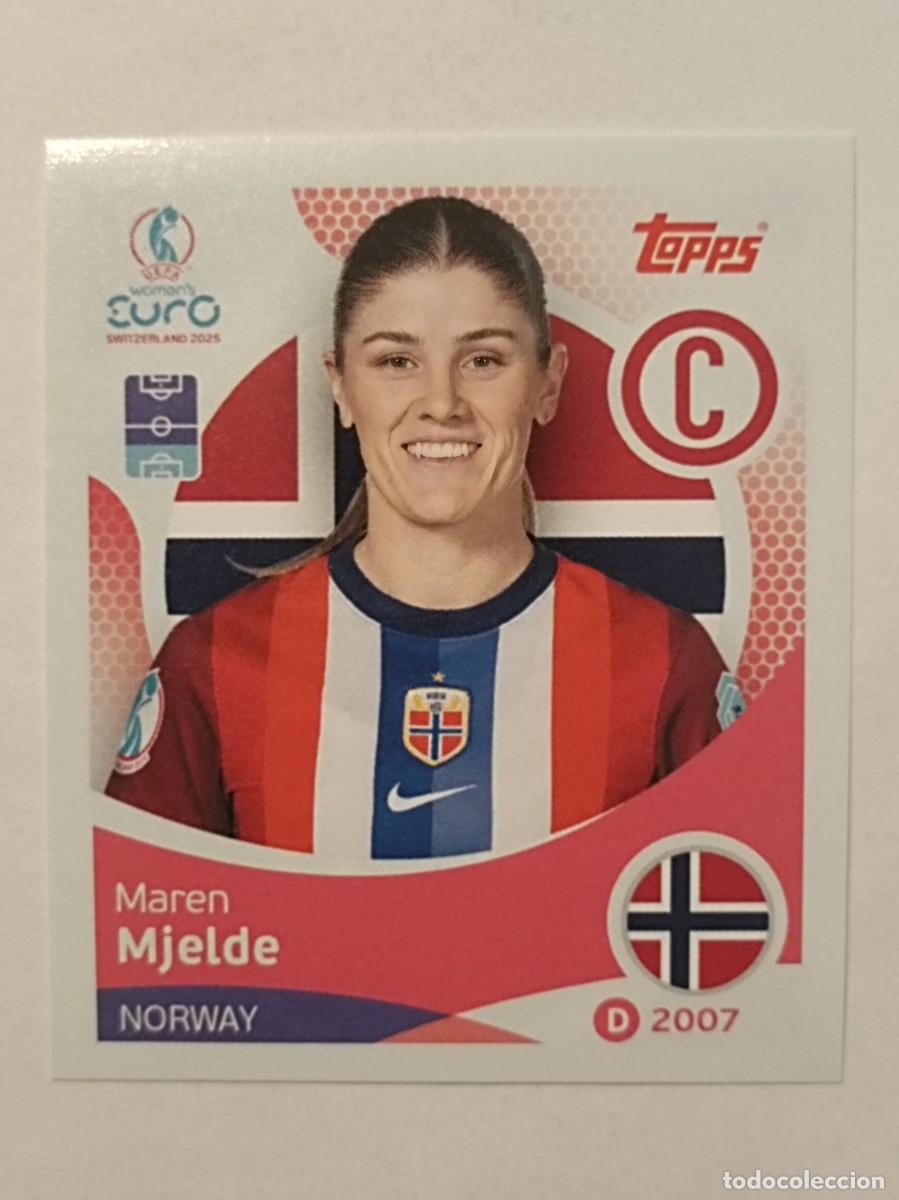 Cromos de F&uacute;tbol: #46 MJELDE (NORUEGA) EURO WOMENS SUIZA 2025 TOPPS