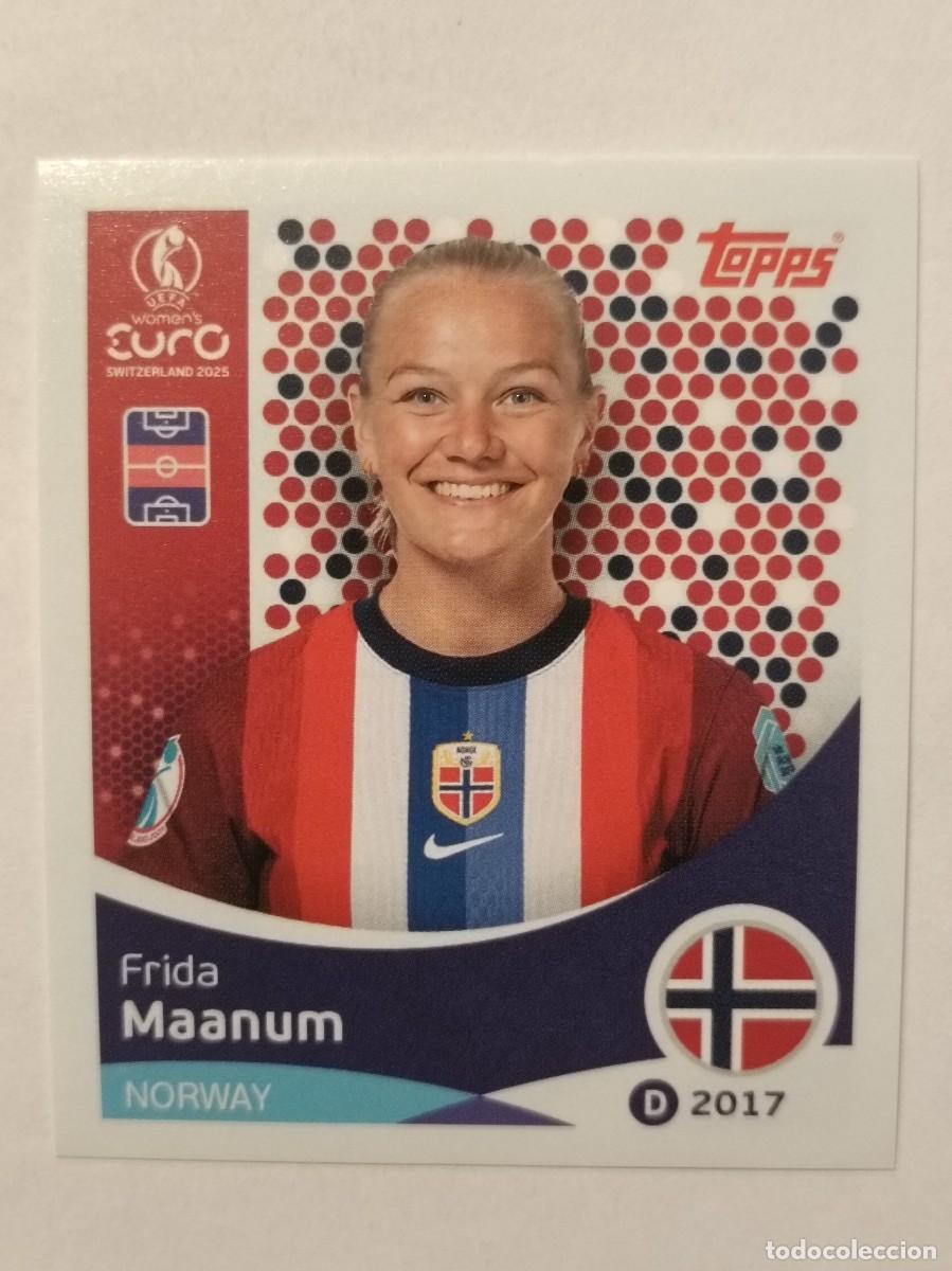 Cromos de F&uacute;tbol: #53 MAANUM (NORUEGA) EURO WOMENS SUIZA 2025 TOPPS