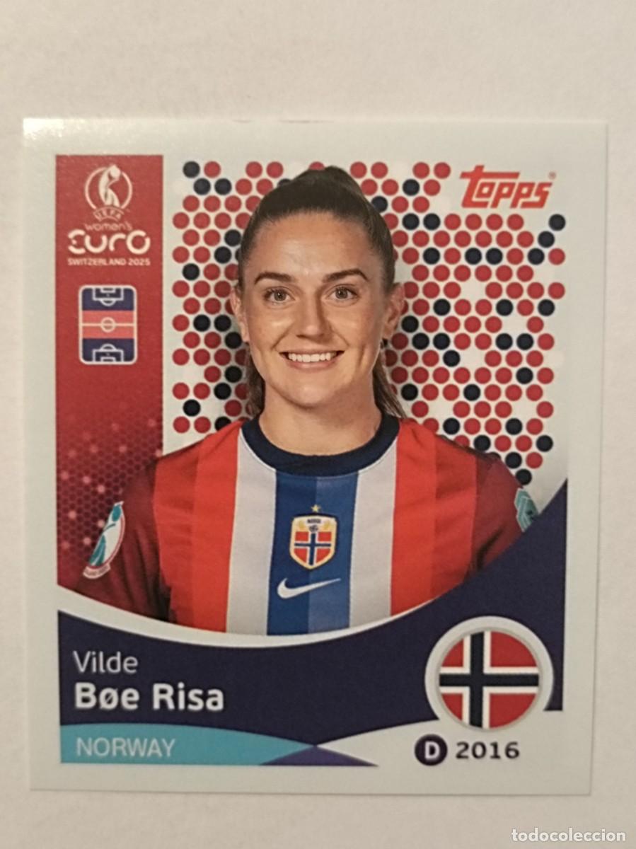Cromos de F&uacute;tbol: #55 BOE RISA (NORUEGA) EURO WOMENS SUIZA 2025 TOPPS