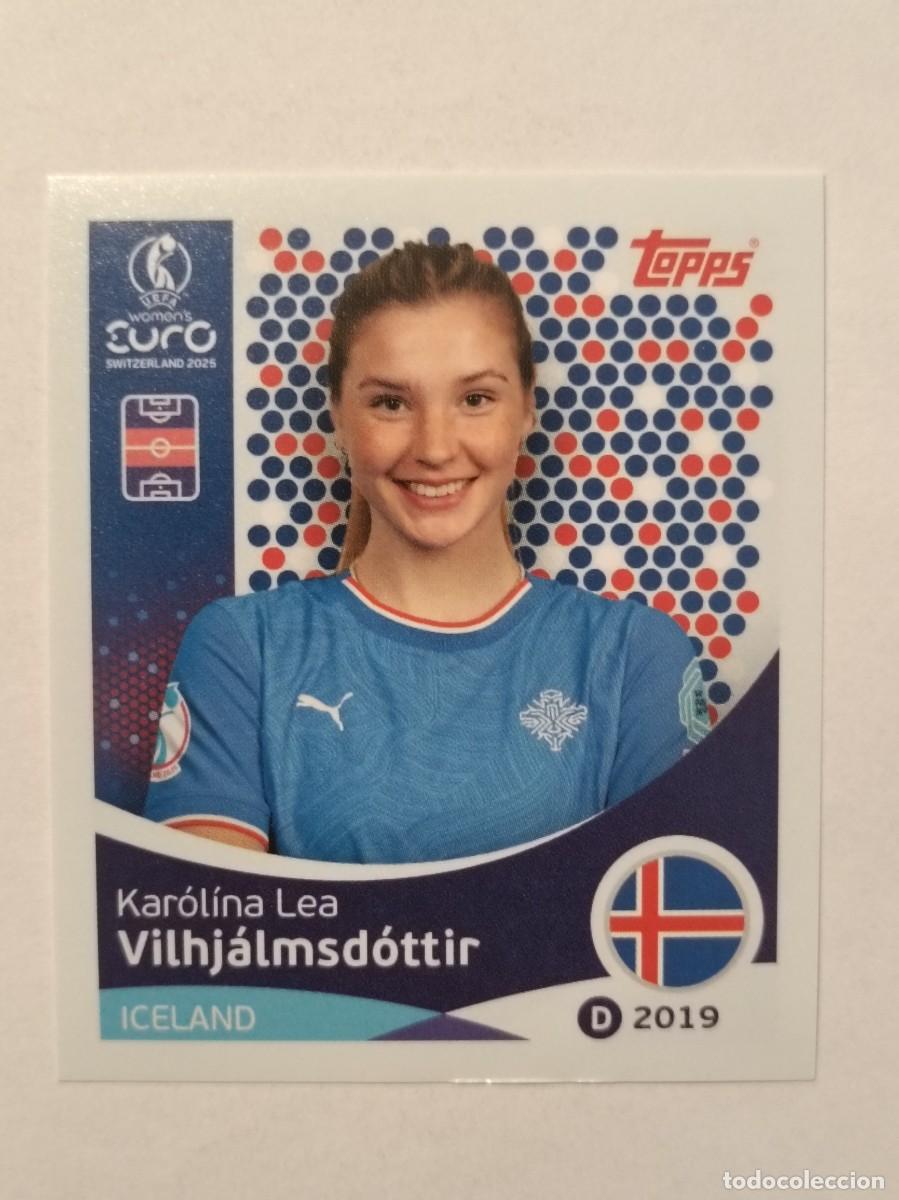 Cromos de F&uacute;tbol: #71 VILHJALMSDOTTIR (ISLANDIA) EURO WOMENS SUIZA 2025 TOPPS