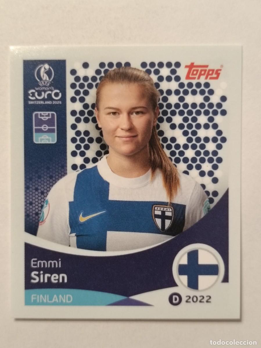 Cromos de F&uacute;tbol: #83 SIREN (FINLANDIA) EURO WOMENS SUIZA 2025 TOPPS