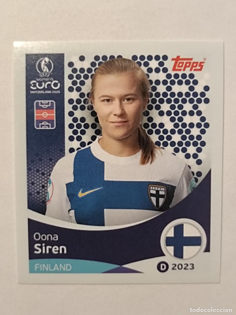 Cromos de F&uacute;tbol: #88 SIREN (FINLANDIA) EURO WOMENS SUIZA 2025 TOPPS