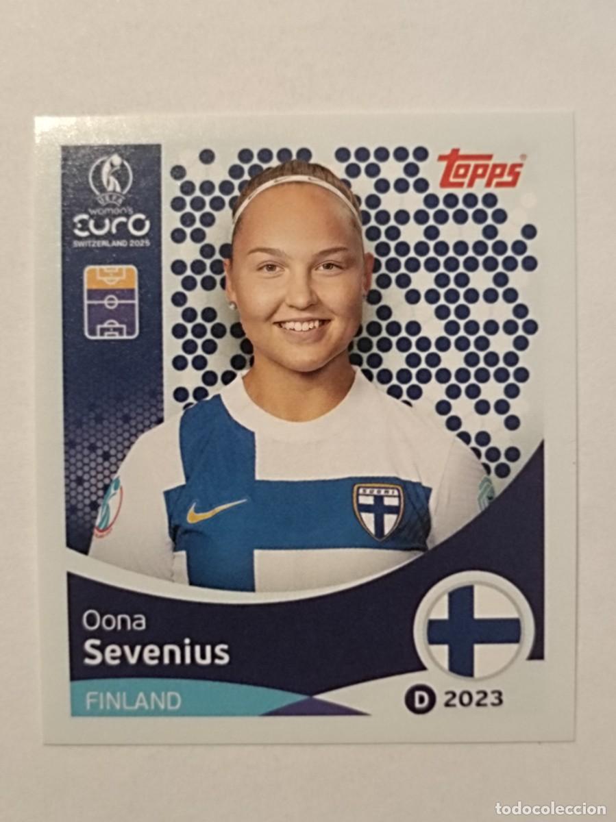 Cromos de F&uacute;tbol: #91 SEVENIUS (FINLANDIA) EURO WOMENS SUIZA 2025 TOPPS