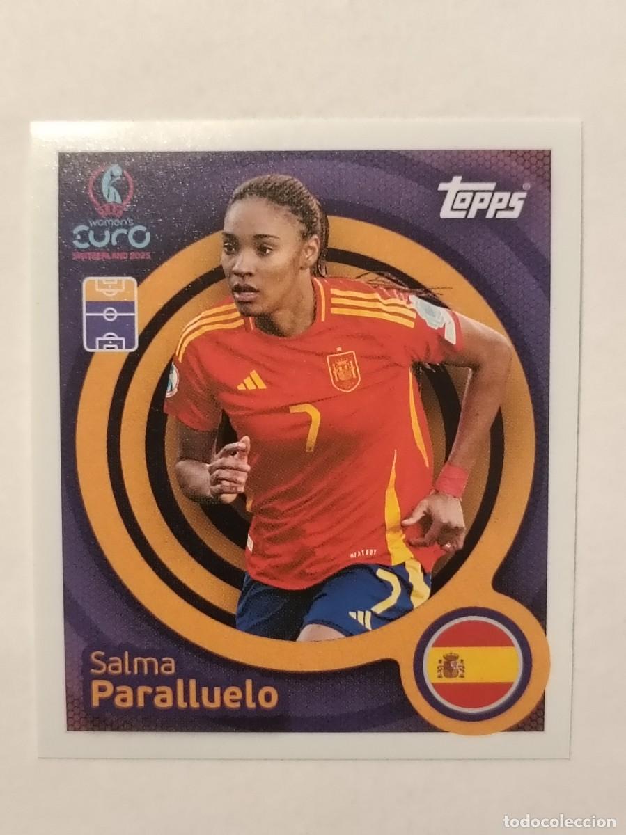Cromos de F&uacute;tbol: #93 PARALLUELO (ESPA&Ntilde;A) EURO WOMENS SUIZA 2025 TOPPS