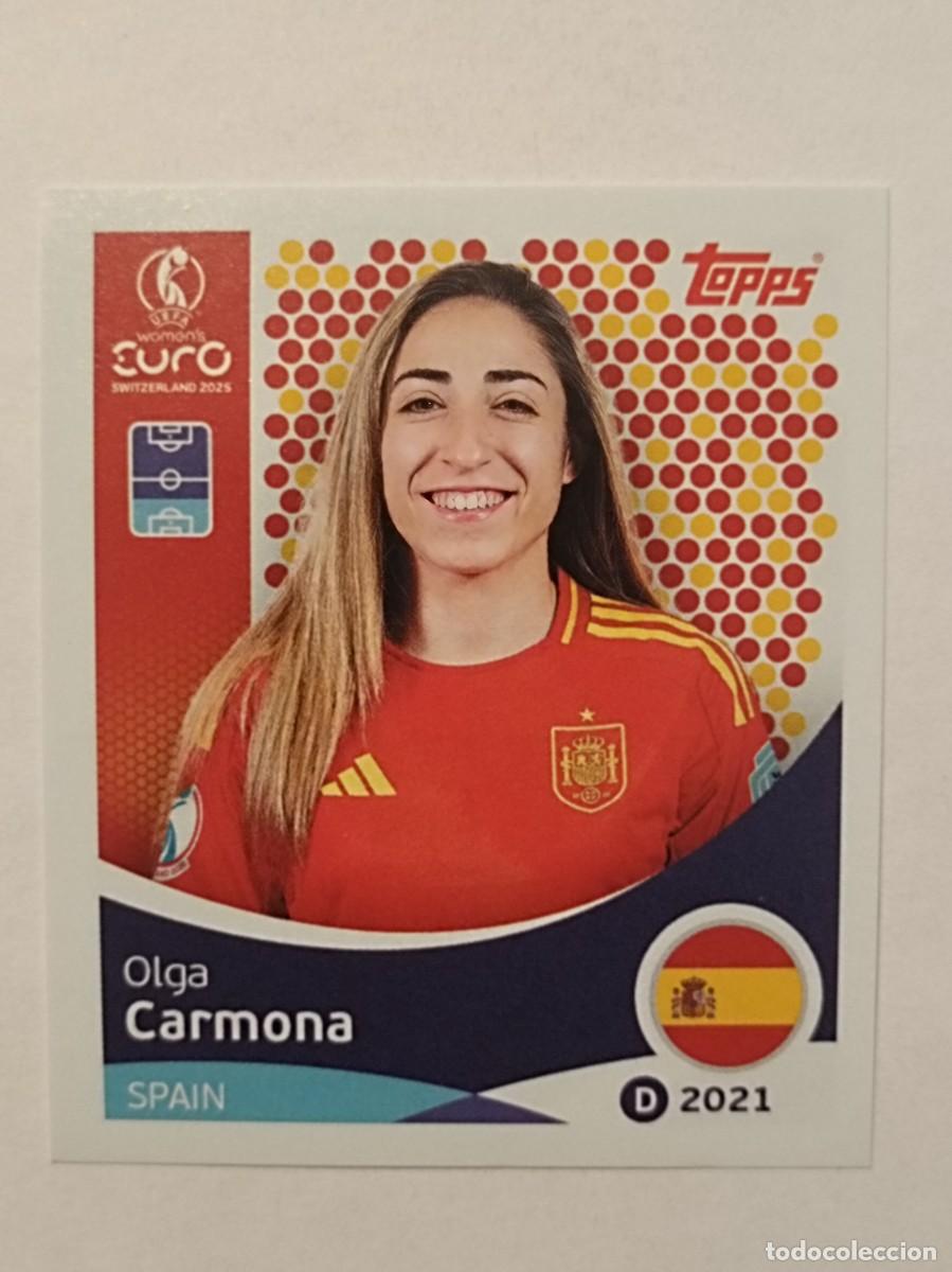 Cromos de F&uacute;tbol: #98 CARMONA (ESPA&Ntilde;A) EURO WOMENS SUIZA 2025 TOPPS