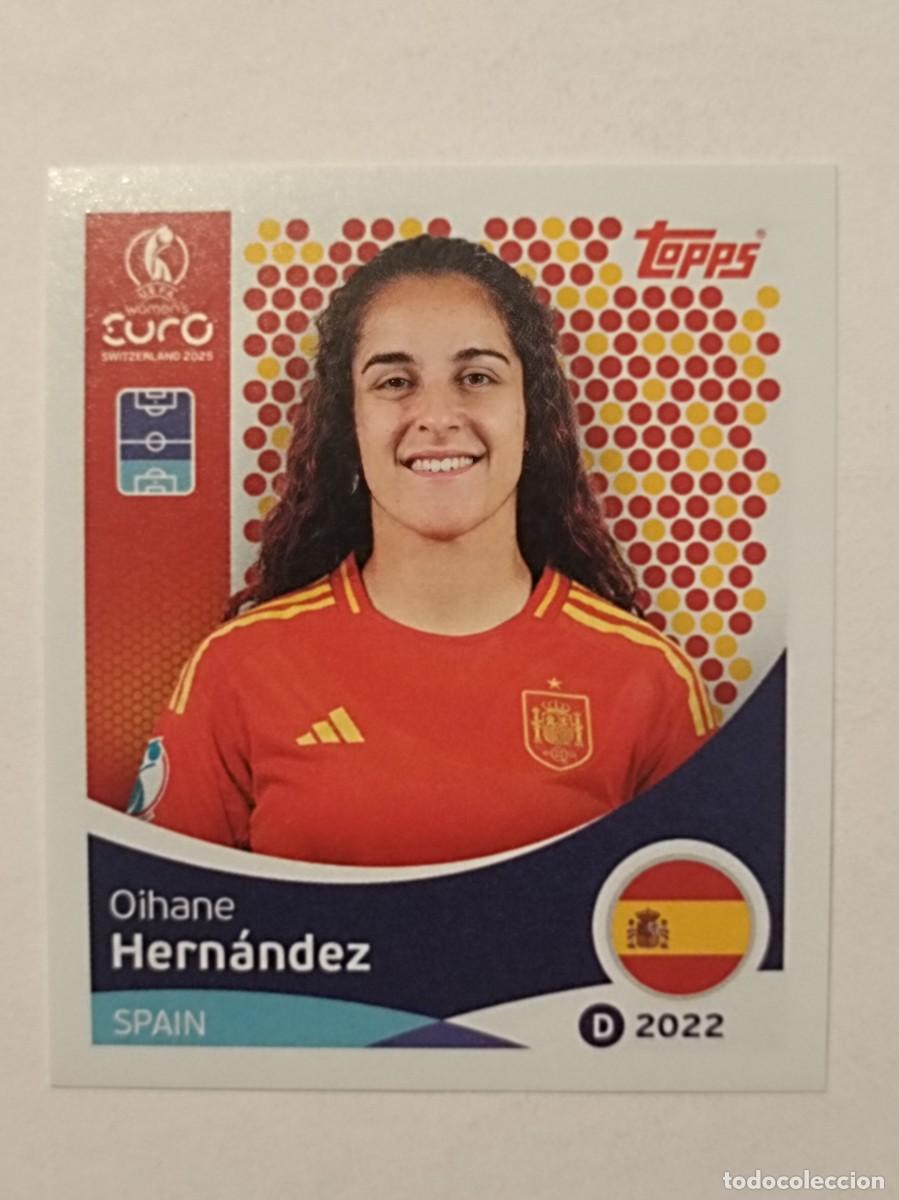Cromos de F&uacute;tbol: #99 HERNANDEZ (ESPA&Ntilde;A) EURO WOMENS SUIZA 2025 TOPPS