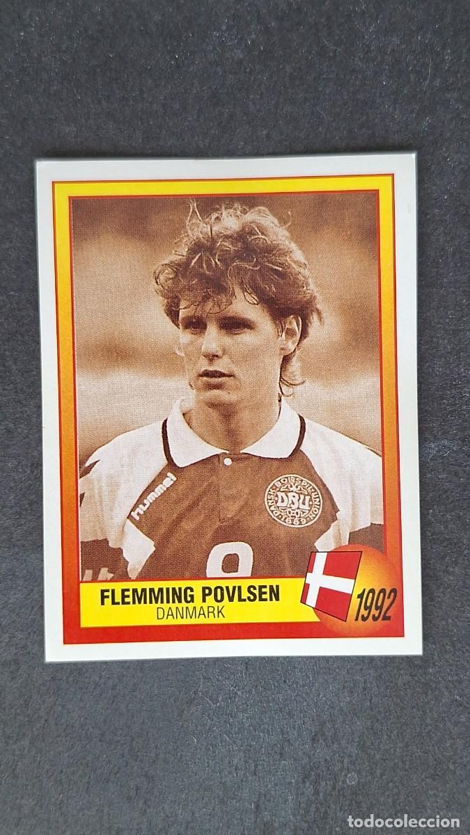 Cromos de F&uacute;tbol: L2 FLEMMING POVLSEN SELECCION DINAMARCA 1992 17 EUROCOPA 1996 EURO 96 PANINI NUNCA PEGADO SIN PEGAR