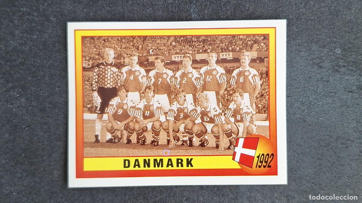 Cromos de F&uacute;tbol: L2 EQUIPO SELECCION DINAMARCA 1992 18 EUROCOPA 1996 EURO 96 PANINI NUNCA PEGADO SIN PEGAR