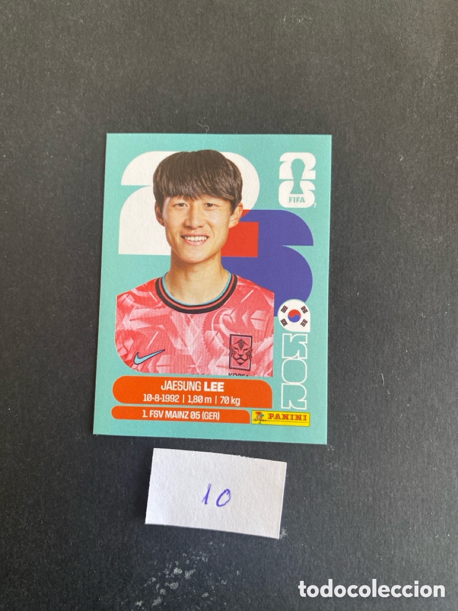 Cromos de F&uacute;tbol: Cromo Korea Mundial 26 N* 10 nuevo