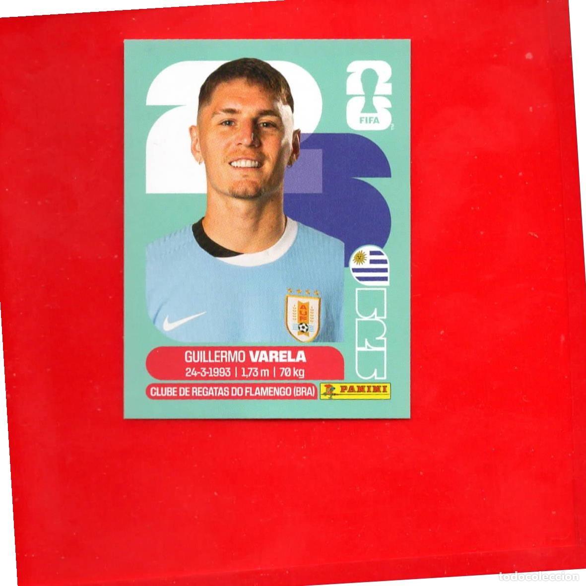 Cromos de F&uacute;tbol: URU8 Guillermo Varela - Uruguay - World Cup 2026 Sticker