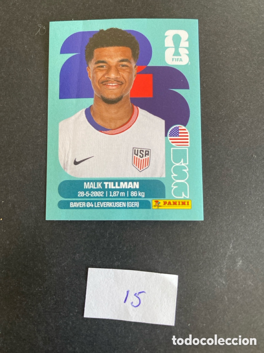 Cromos de F&uacute;tbol: Cromo USA Mundial 26 N* 15 nuevo