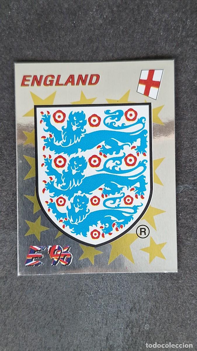 Cromos de F&uacute;tbol: L2 ESCUDO SELECCION INGLATERRA 35 EUROCOPA 1996 EURO 96 PANINI NUNCA PEGADO SIN PEGAR