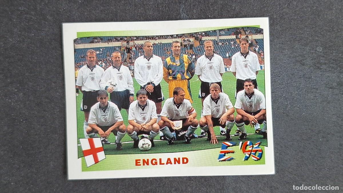 Cromos de F&uacute;tbol: L2 EQUIPO SELECCION INGLATERRA 36 EUROCOPA 1996 EURO 96 PANINI NUNCA PEGADO SIN PEGAR
