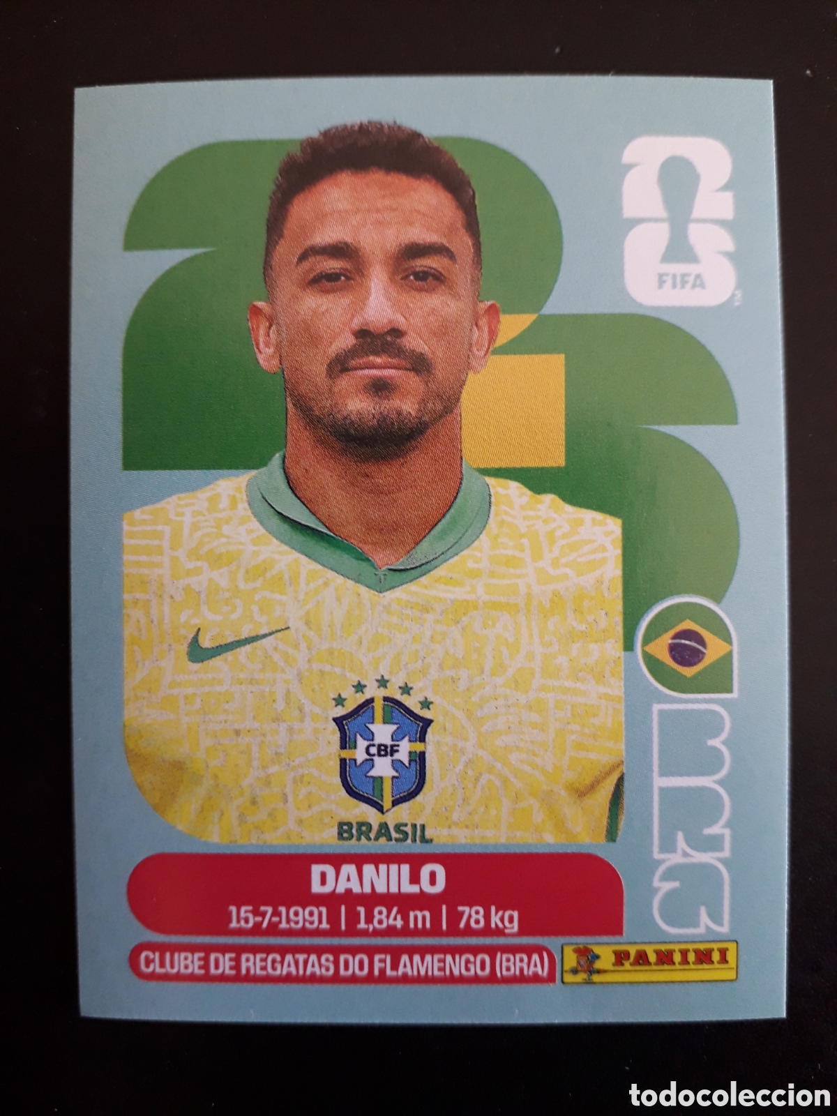 Cromos de F&uacute;tbol: DANILO BRASIL BRA 7 MUNDIAL F&Uacute;TBOL 2026 FIFA WORLD CUP PANINI SIN PEGAR PEDIDO M&Iacute;NIMO 3&euro;.