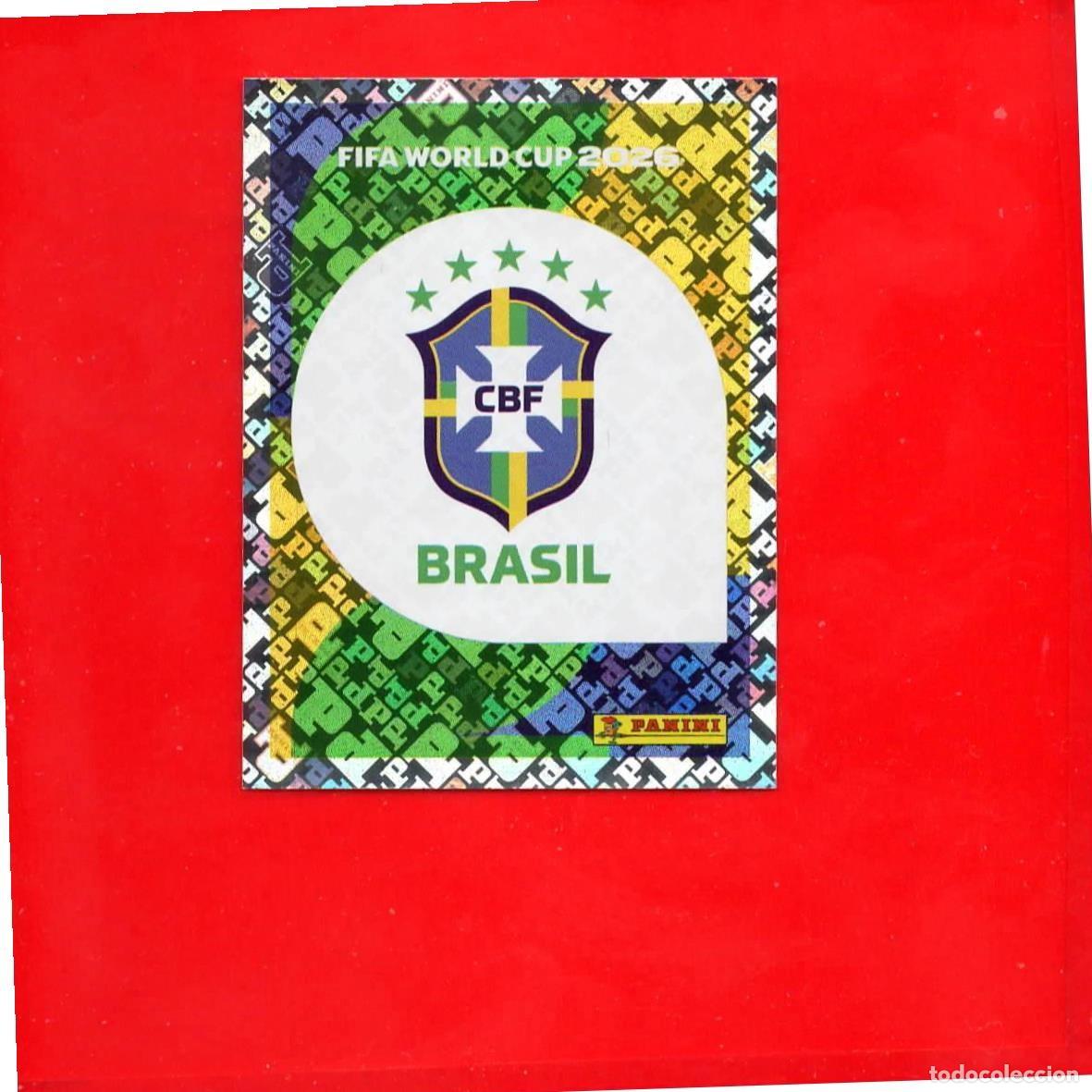 Cromos de F&uacute;tbol: BRA1 Escudo - Brasil - Brillante - World Cup 2026 Sticker