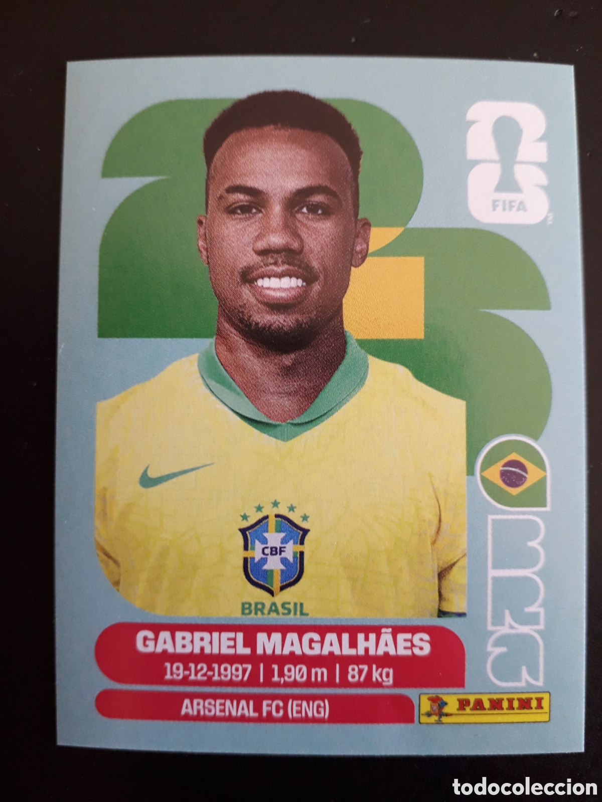 Cartes &agrave; collectionner de Football: MAGALH&Atilde;ES BRASIL BRA 6 MUNDIAL F&Uacute;TBOL 2026 FIFA WORLD CUP PANINI SIN PEGAR PEDIDO M&Iacute;NIMO 3&euro;.