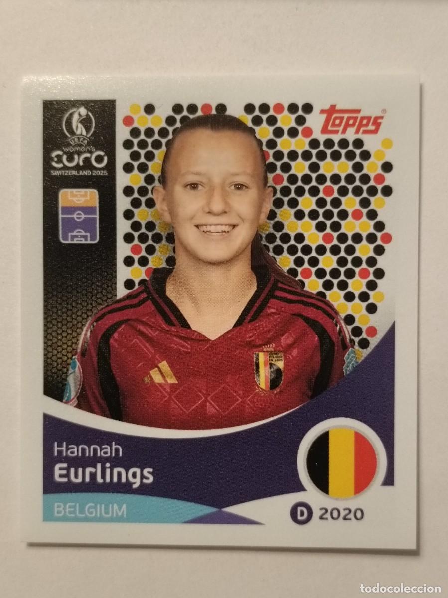Cromos de F&uacute;tbol: #138 EURLINGS (BELGICA) EURO WOMENS SUIZA 2025 TOPPS