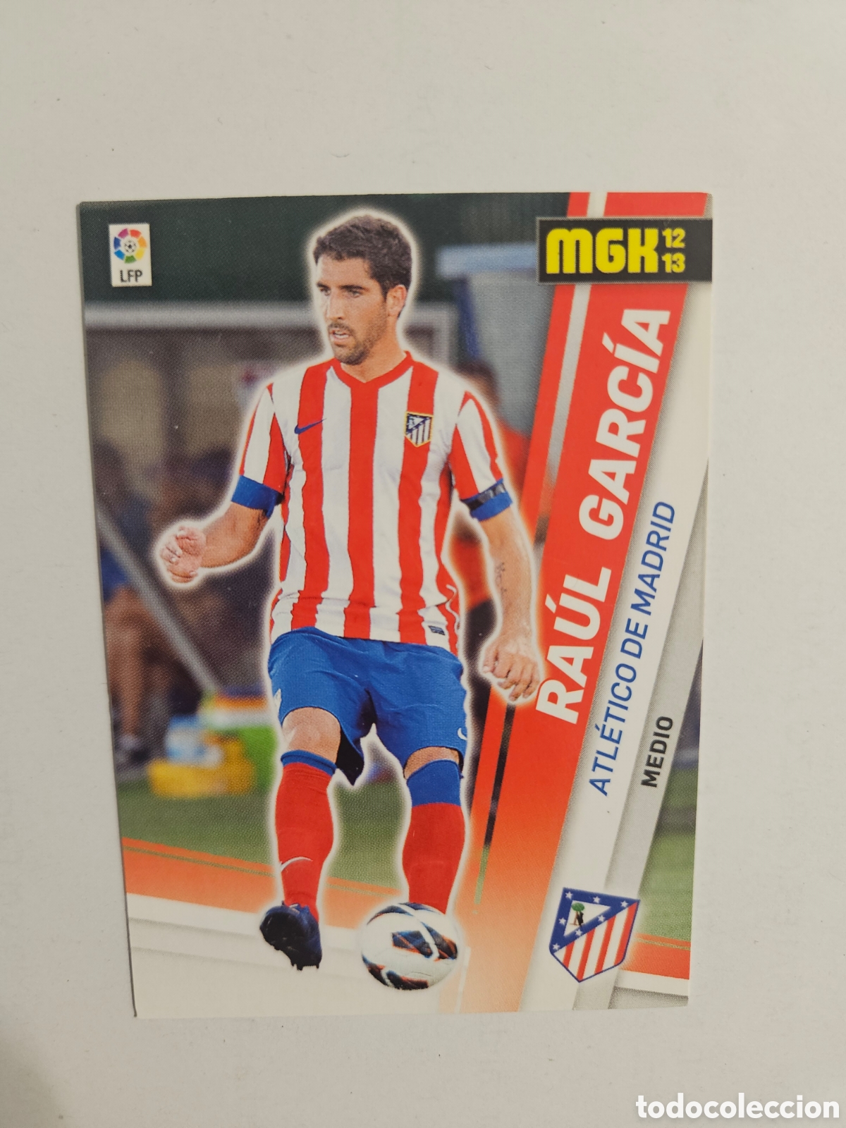 Cromos de F&uacute;tbol: RAUL GARC&Iacute;A 468 FICHAJE (ATL&Eacute;TICO MADRID) PANINI MEGACRACKS 2012-2013 12 13 CROMO CARTA