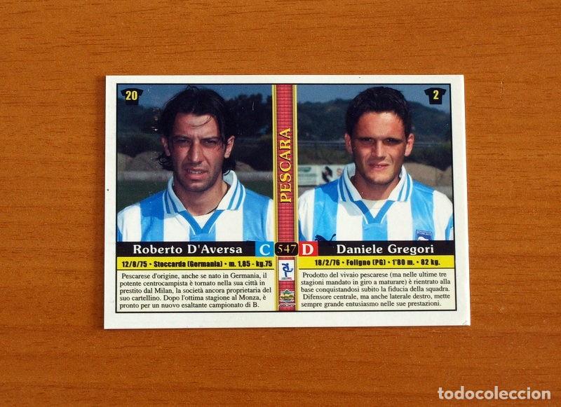 Cromos de F&uacute;tbol: Pescara -N&ordm; 547 Melosi-Sbrizzo-D'Aversa-Gregori -Mundicromo 2000-2001-00-01-Italia-Calcio